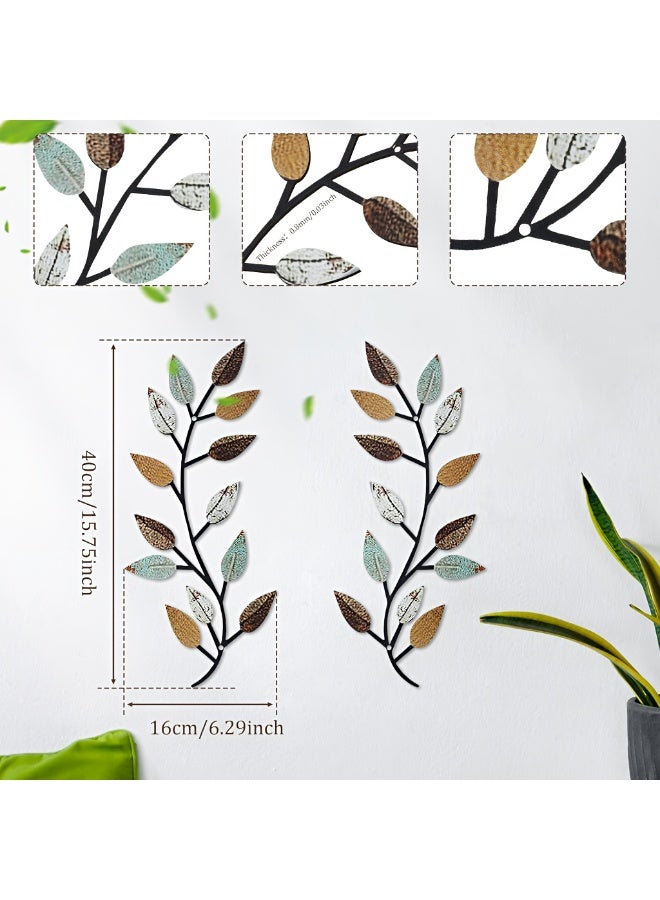 Metal Olive Branch Wall Decor – Wrought Iron Wall Art for Living Room, Bedroom & Hallway (40 × 16 cm) - Image 4